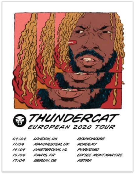 Thundercat has announced two UK shows for April 202 Thundercat has announced two UK shows for April 202