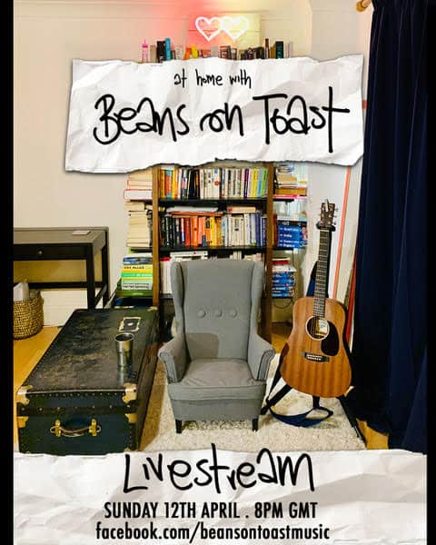 Beans On Toast - Releases timely 'Strange Days' from Quarantine || FB Livestream this Sunday