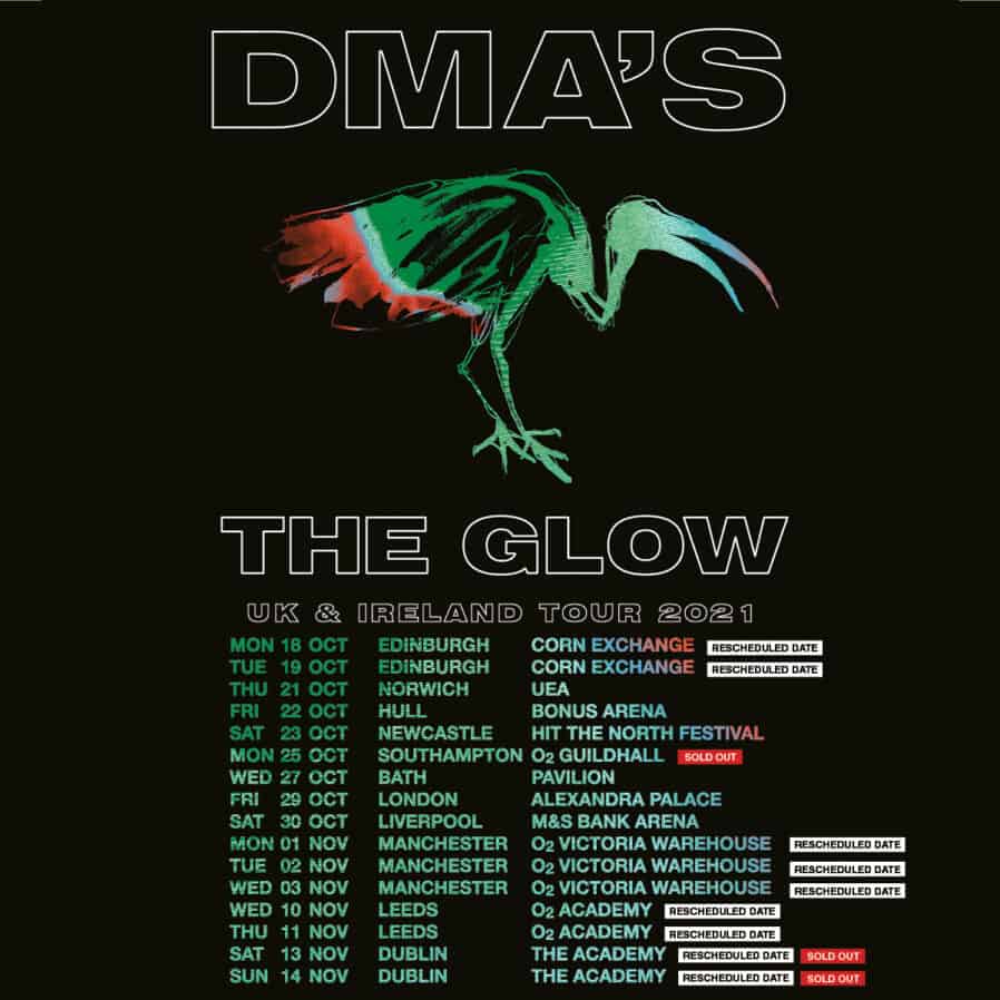DMA'S reschedule this summer's UK and Ireland tour dates for the autumn DMA'S reschedule this summer's UK and Ireland tour dates for the autumn