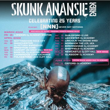 Skunk Anansie's 2022 Uk Tour, extra date added