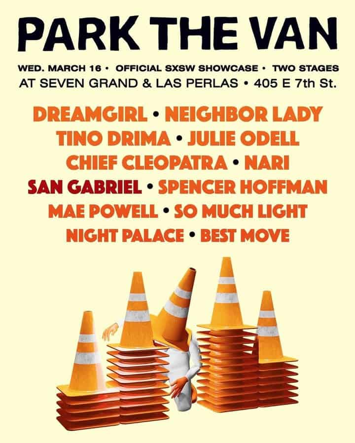 Park The Van shares SXSW artist schedules
