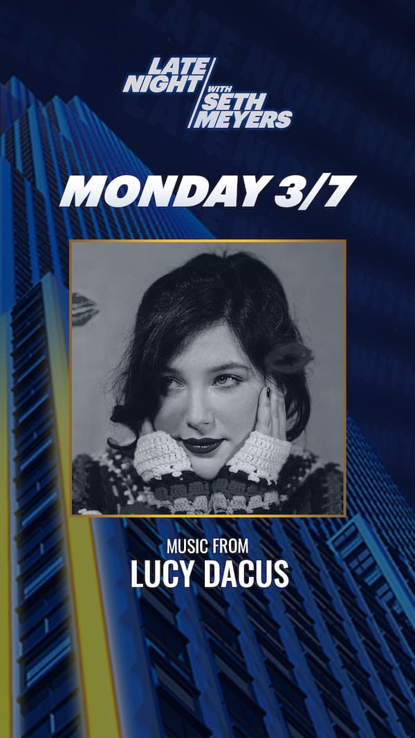 Watch Lucy Dacus perform 'Kissing Lessons' on Late Night with Seth Meyers