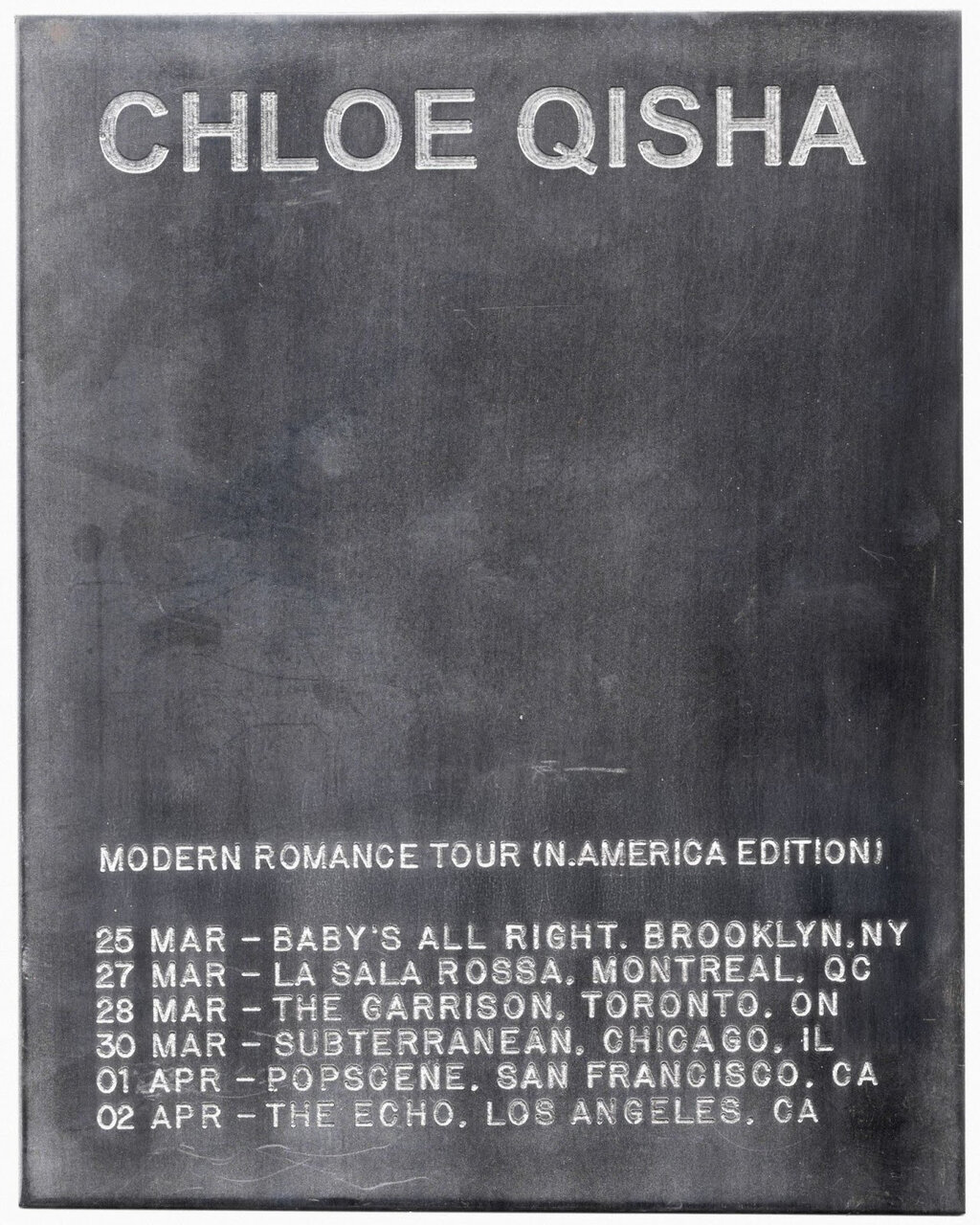 UK Pop Rising Star Chloe Qisha Announces Debut U.S. & Canada Dates