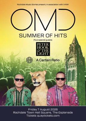 Synth-pop icons Orchestral Manoeuvres in the Dark (OMD) will be returning to Rochdale next summ Synth-pop icons Orchestral Manoeuvres in the Dark (OMD) will be returning to Rochdale next summ